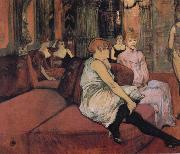 Henri de toulouse-lautrec, At The Salon Rue des Moulins